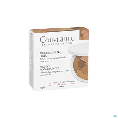 Sie sehen eine Packung Avene Couvrance Mosaikpuder Bronze Neu 10g, Produktbild: 05 Avene Couvrance Mosaikpuder Bronze Neu 10g, A-Nr.: 5607327 - 05
