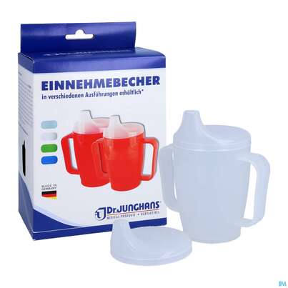 Trinkbecher -healthcare24/set 250ml +2deckel 4+12mm 2 Griff Weiss Ju 29 1st, A-Nr.: 3096408 - 05