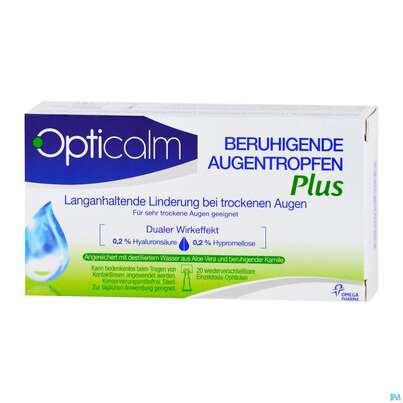 Augentropfen Opticalm Beruhigend Plus Edo 0,5ml 20st, A-Nr.: 4031150 - 02