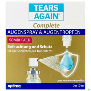 Augenspray +augentropfen Tears Again Complete 10ml 2st, A-Nr.: 4031144 - 01