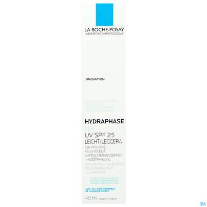 Sie sehen eine Packung La Roche Posay Hydraphase/ha Feuchtigkeitscreme Uv Leicht 40ml, Produktbild: 01 La Roche Posay Hydraphase/ha Feuchtigkeitscreme Uv Leicht 40ml, A-Nr.: 5716016 - 01