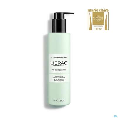 Sie sehen eine Packung Lierac Cleanser The Cleansing Milk 200ml, Produktbild: 05 Lierac Cleanser The Cleansing Milk 200ml, A-Nr.: 5721796 - 05