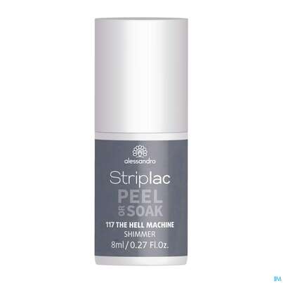 Sie sehen eine Packung Alessandro Striplac Hell Machine 8ml, Produktbild: 03 Alessandro Striplac Hell Machine 8ml, A-Nr.: 5191128 - 03