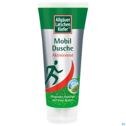 Sie sehen eine Packung Allgäuer Latschenkiefer Mobil Dusche Klassik 200ml, Produktbild: 03 Allgäuer Latschenkiefer Mobil Dusche Klassik 200ml, A-Nr.: 3832764 - 03