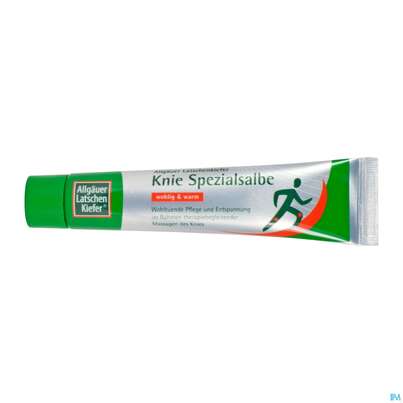 Sie sehen eine Packung Allgäuer Latschenkiefer Knie Spezialsalbe 50ml, Produktbild: 03 Allgäuer Latschenkiefer Knie Spezialsalbe 50ml, A-Nr.: 4624387 - 03