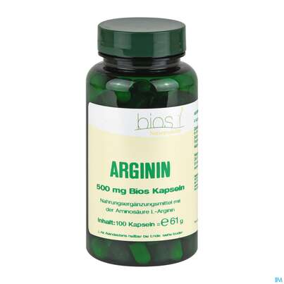 Bios Arginin 500mg 100 Kapseln, A-Nr.: 3890690 - 03