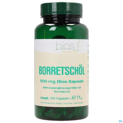 Bios Borretschöl 500mg 100 Kapseln, A-Nr.: 3890804 - 02