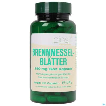 Bios Brennesselblätter 250mg 100 Kapseln, A-Nr.: 3890827 - 02