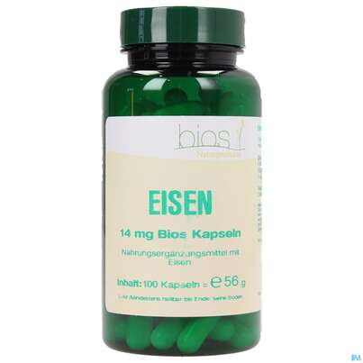 Bios Eisen 14mg 100 Kapseln, A-Nr.: 3891100 - 02