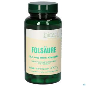 Bios Folsäure 2.5mg 100 Kapseln, A-Nr.: 5089921 - 01