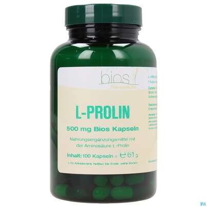 Bios l-prolin 500mg 100 Kapseln, A-Nr.: 3892252 - 02