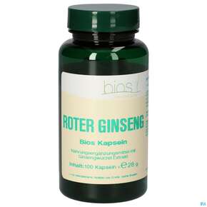 Bios Roter Ginseng 100 Kapseln, A-Nr.: 3893033 - 01