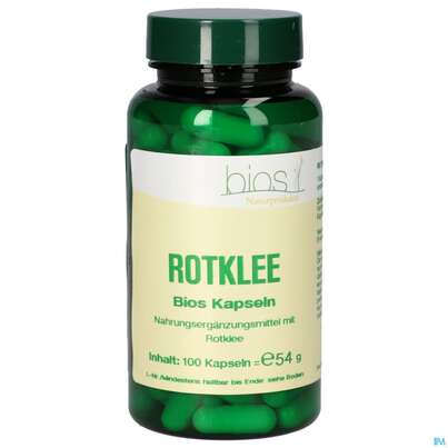 Sie sehen eine Packung Bios Rotklee Kapseln 100 Kapseln, Produktbild: 01 Bios Rotklee Kapseln 100 Kapseln, A-Nr.: 5672655 - 01