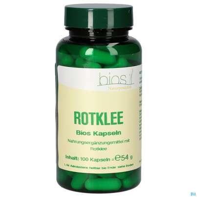 Sie sehen eine Packung Bios Rotklee Kapseln 100 Kapseln, Produktbild: 02 Bios Rotklee Kapseln 100 Kapseln, A-Nr.: 5672655 - 02