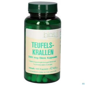 Bios Teufelskrallen 345mg N 100 Kapseln, A-Nr.: 4597041 - 01