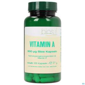 Bios Vitamin A 800 µg 100 Kapseln, A-Nr.: 3893398 - 01