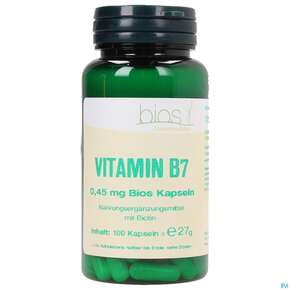 Bios Vitamin B7 0,45mg 100 Kapseln, A-Nr.: 3999180 - 01
