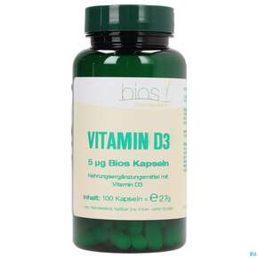 Bios Vitamin D3 5 µg 100 Kapseln, A-Nr.: 3893553 - 01