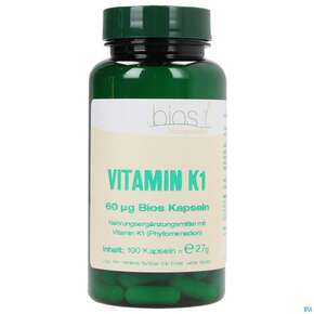 Bios Vitamin K1 60 µg 100 Kapseln, A-Nr.: 3893582 - 01
