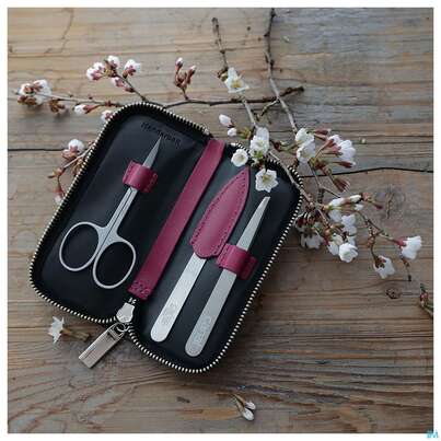 Sie sehen eine Packung Canal Etui/3-teilig Reissverschluss Rindspaltleder Beere 5384- 1st, Produktbild: 03 Canal Etui/3-teilig Reissverschluss Rindspaltleder Beere 5384- 1st, A-Nr.: 4857507 - 03