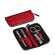 Sie sehen eine Packung Canal Etui/4-teilig Reissverschluss Rindspaltleder Rot 5381- 1st, Produktbild: 01 Canal Etui/4-teilig Reissverschluss Rindspaltleder Rot 5381- 1st, A-Nr.: 4787451 - 01