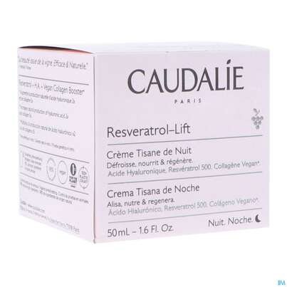Sie sehen eine Packung Caudalie Resveratrol/lift Kraeuternachtcreme 50ml, Produktbild: 04 Caudalie Resveratrol/lift Kraeuternachtcreme 50ml, A-Nr.: 4363975 - 04