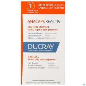 Ducray Anacaps F.d.haar Haarausfall Kapseln Reaktiv23 90st, A-Nr.: 5744975 - 01