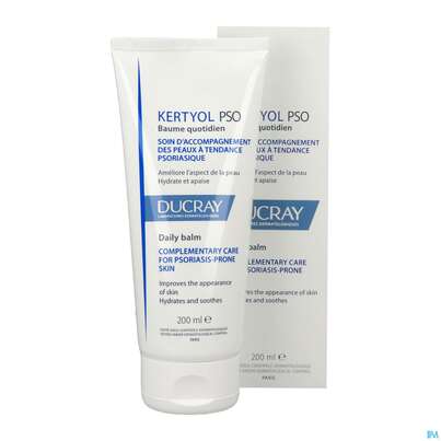 Sie sehen eine Packung Ducray Kertyol P.s.o Balsam Neu 200ml, Produktbild: 10 Ducray Kertyol P.s.o Balsam Neu 200ml, A-Nr.: 5684581 - 10