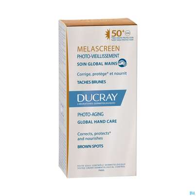 Sie sehen eine Packung Ducray Melascreen Photo-aging Intensive Handcreme 50ml, Produktbild: 04 Ducray Melascreen Photo-aging Intensive Handcreme 50ml, A-Nr.: 4834943 - 04