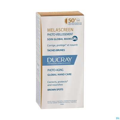 Sie sehen eine Packung Ducray Melascreen Photo-aging Intensive Handcreme 50ml, Produktbild: 05 Ducray Melascreen Photo-aging Intensive Handcreme 50ml, A-Nr.: 4834943 - 05