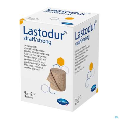 Sie sehen eine Packung Elastische Binden Lastodur Straff 7mx 8cm 1st, Produktbild: 04 Elastische Binden Lastodur Straff 7mx 8cm 1st, A-Nr.: 0778509 - 04
