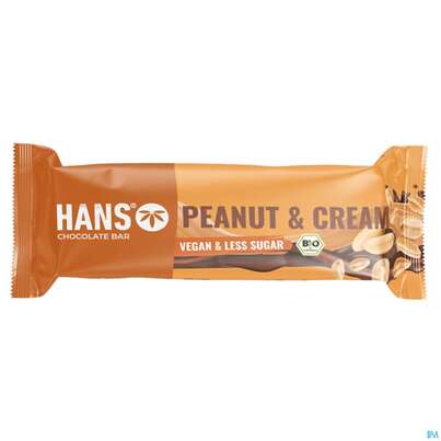 Sie sehen eine Packung Hans Schokoriegel Peanut 30g, Produktbild: 02 Hans Schokoriegel Peanut 30g, A-Nr.: 5717613 - 02