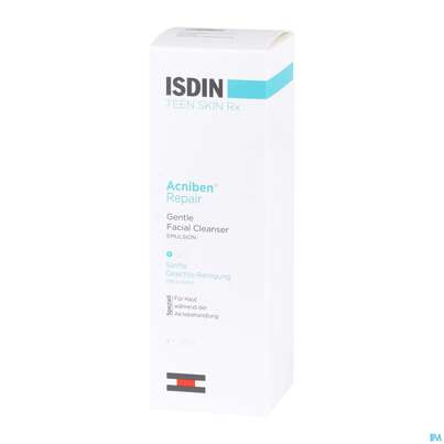Sie sehen eine Packung Isdin Acniben Rx Emulsion 180ml, Produktbild: 02 Isdin Acniben Rx Emulsion 180ml, A-Nr.: 5570400 - 02