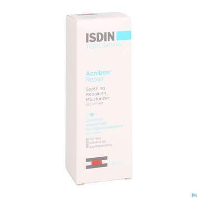 Sie sehen eine Packung Isdin Acniben Rx Gel Cream 40ml, Produktbild: 03 Isdin Acniben Rx Gel Cream 40ml, A-Nr.: 5570417 - 03