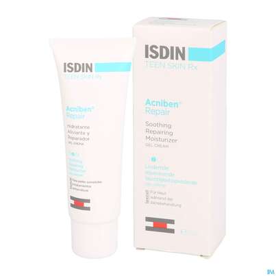 Sie sehen eine Packung Isdin Acniben Rx Gel Cream 40ml, Produktbild: 04 Isdin Acniben Rx Gel Cream 40ml, A-Nr.: 5570417 - 04