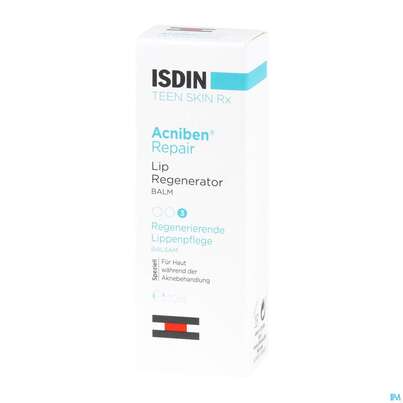 Sie sehen eine Packung Isdin Acniben Rx Labial 10ml, Produktbild: 02 Isdin Acniben Rx Labial 10ml, A-Nr.: 5570386 - 02