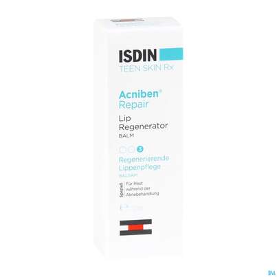 Sie sehen eine Packung Isdin Acniben Rx Labial 10ml, Produktbild: 03 Isdin Acniben Rx Labial 10ml, A-Nr.: 5570386 - 03