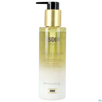 Sie sehen eine Packung Isdin Isdinceutics Essential Cleansing 200ml, Produktbild: 02 Isdin Isdinceutics Essential Cleansing 200ml, A-Nr.: 5612802 - 02