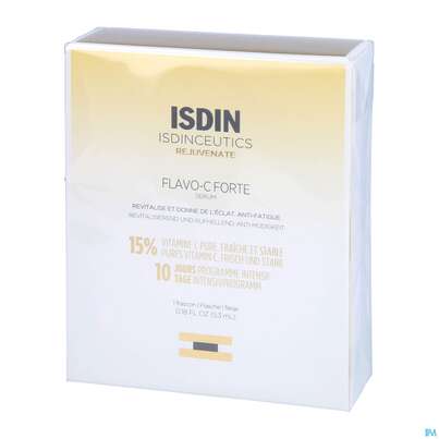 Sie sehen eine Packung Isdin Isdinceutics Flavo C Forte 5,3ml, Produktbild: 02 Isdin Isdinceutics Flavo C Forte 5,3ml, A-Nr.: 5622516 - 02