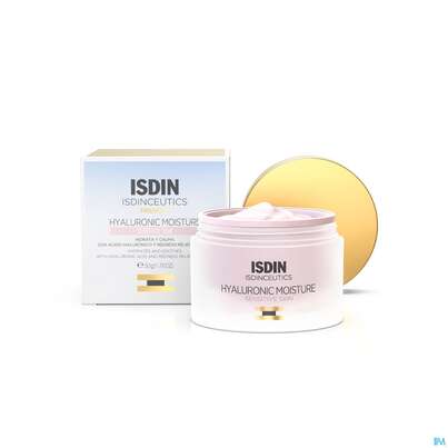 Sie sehen eine Packung Isdin Isdinceutics Hyal.moisture Empfindlich 50g, Produktbild: 04 Isdin Isdinceutics Hyal.moisture Empfindlich 50g, A-Nr.: 5608060 - 04