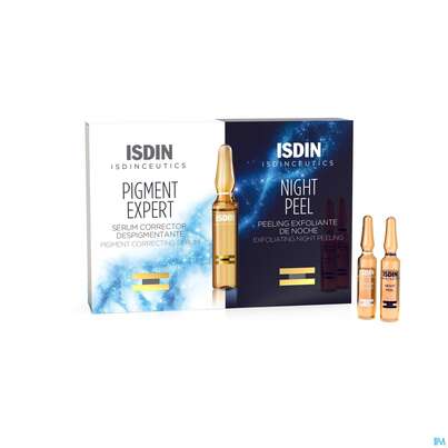 Sie sehen eine Packung Isdin Isdinceutics Pigment Expert Night Peel 20st, Produktbild: 01 Isdin Isdinceutics Pigment Expert Night Peel 20st, A-Nr.: 5570469 - 01