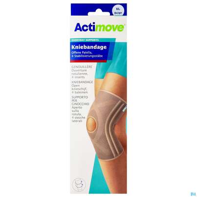 Kniegelenksbandagen Actimove Everyday Support Stabilisierungsstaebe Gr Xl 46-52cm 75575 1st, A-Nr.: 5263460 - 01