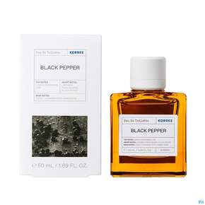 Korres Eau De Toilette Black Pepper Cashemere Lemon Wood Fuer Ihn 50ml, A-Nr.: 4762669 - 01