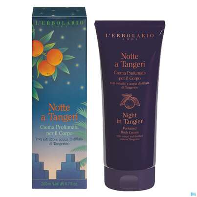 Sie sehen eine Packung L Erbolario Koerpercreme Notte A Tangeri 026.0 200ml, Produktbild: 01 L Erbolario Koerpercreme Notte A Tangeri 026.0 200ml, A-Nr.: 5813073 - 01