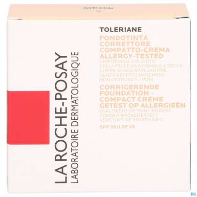 Sie sehen eine Packung La Roche Posay Gesichtspflege Toleriane Make-up/teint Kompakt Creme 11 Neu 9g, Produktbild: 01 La Roche Posay Gesichtspflege Toleriane Make-up/teint Kompakt Creme 11 Neu 9g, A-Nr.: 3845554 - 01
