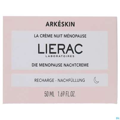 Sie sehen eine Packung Lierac Arkeskin The Menopause Night Cream Refill 50ml, Produktbild: 01 Lierac Arkeskin The Menopause Night Cream Refill 50ml, A-Nr.: 5805234 - 01