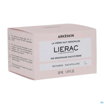 Sie sehen eine Packung Lierac Arkeskin The Menopause Night Cream Refill 50ml, Produktbild: 02 Lierac Arkeskin The Menopause Night Cream Refill 50ml, A-Nr.: 5805234 - 02