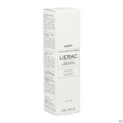 Sie sehen eine Packung Lierac Diopti Cernes Dark Cicles Correction Fluid 15ml, Produktbild: 02 Lierac Diopti Cernes Dark Cicles Correction Fluid 15ml, A-Nr.: 5848999 - 02