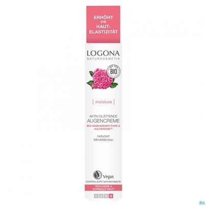 Sie sehen eine Packung Logona Bio Damaszener Rose Augencreme Aktiv 15ml, Produktbild: 01 Logona Bio Damaszener Rose Augencreme Aktiv 15ml, A-Nr.: 5411535 - 01