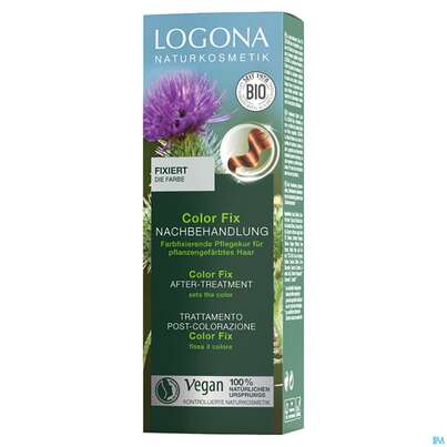 Sie sehen eine Packung Logona Haarpflege Color Fix Nachbehandlung 100ml, Produktbild: 01 Logona Haarpflege Color Fix Nachbehandlung 100ml, A-Nr.: 5410659 - 01
